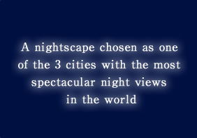 A nightscape chosen as one of the 3 cities with the most spectacular night views in the world